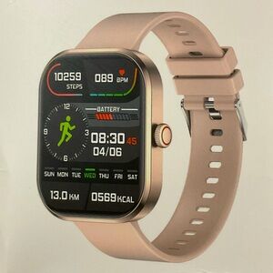 Golden pink smartwatch